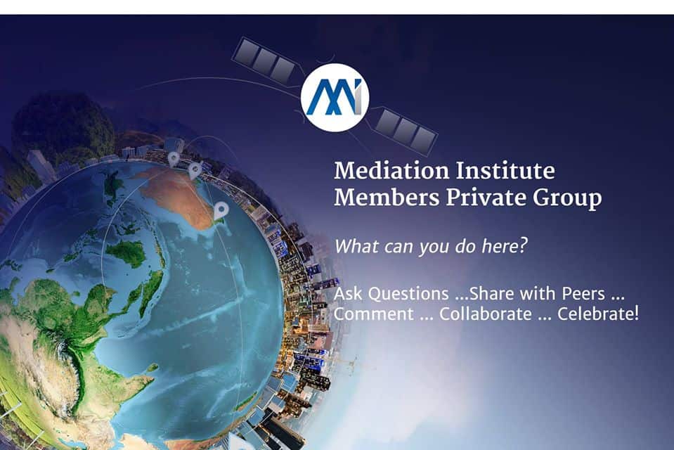 Mediation Institute Members Facebook Page