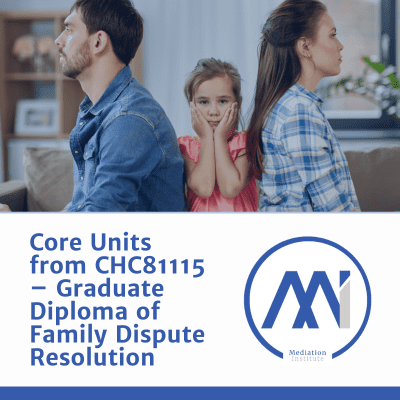 Core Units from CHC81115 – Graduate Diploma of Family Dispute Resolution