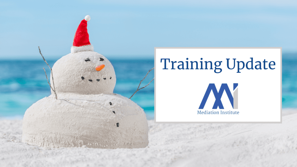 December Training Update