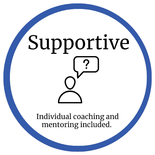Mi Values - Supportive - Individual Coaching And Mentoring Included