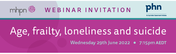 Age, frailty, loneliness and suicide