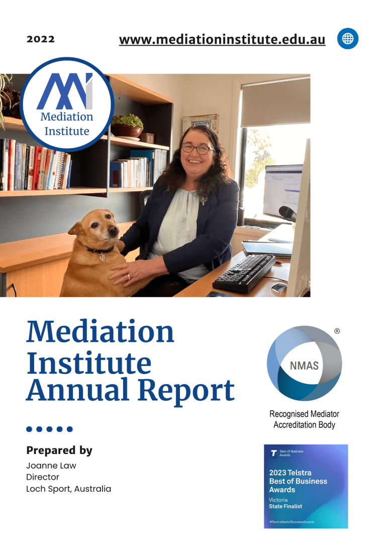 Updates | Mediation Institute - The Dispute Resolution Training And Membership Specialists Mediation Institute Annual Report 2022