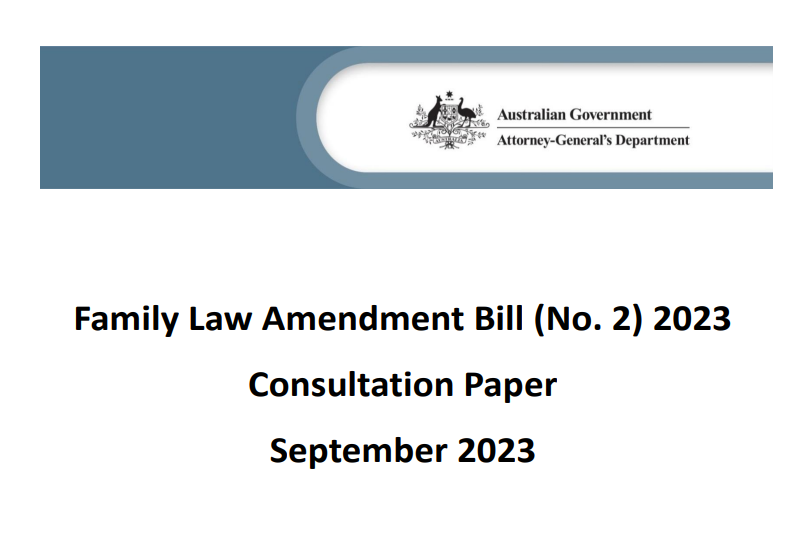 Family Law Amendment Bill (No. 2) 2023 Consultation
