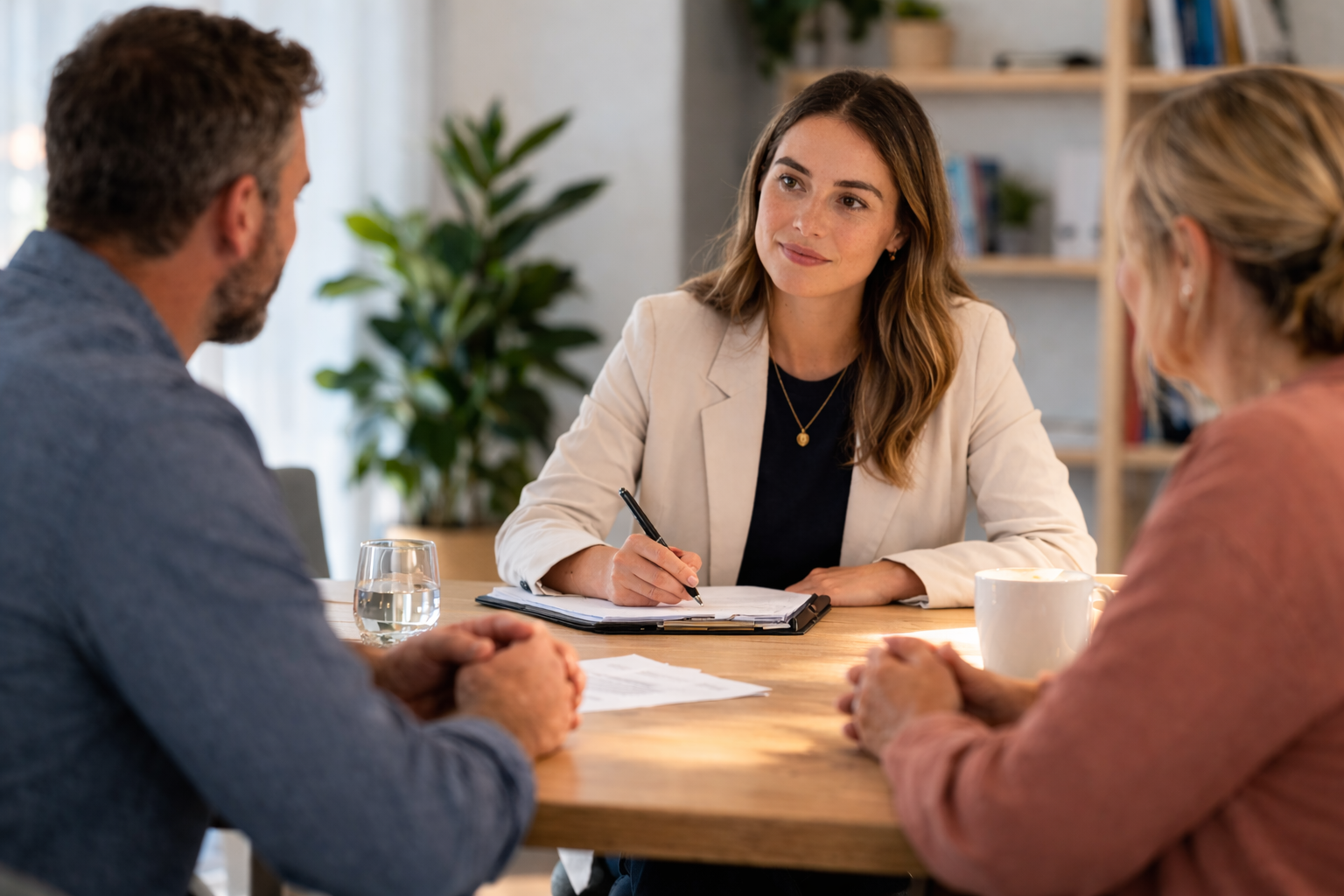 Family dispute resolution trainee participating in supervised work placement session