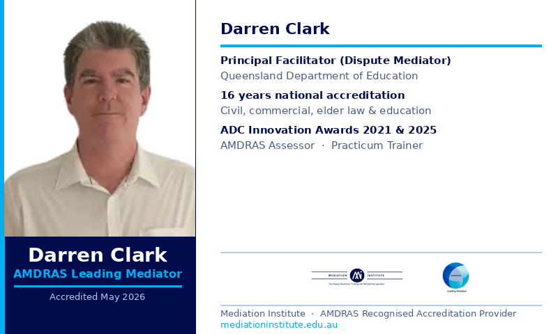 Darren Clark Leading Mediator