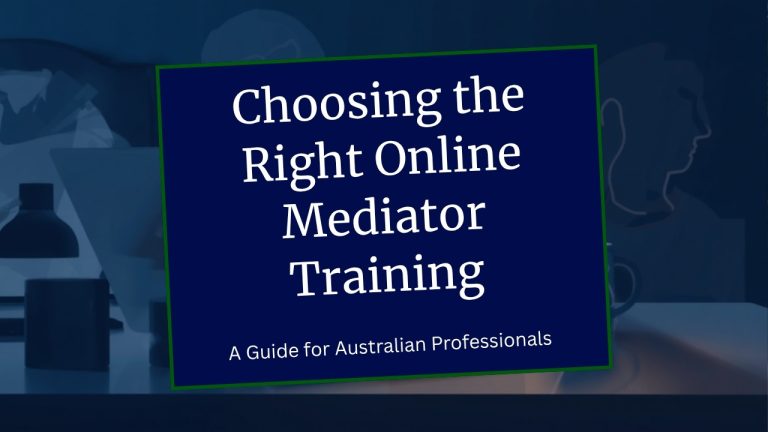 How to choose online mediator training in Australia 2026 - Mediation Institute guide