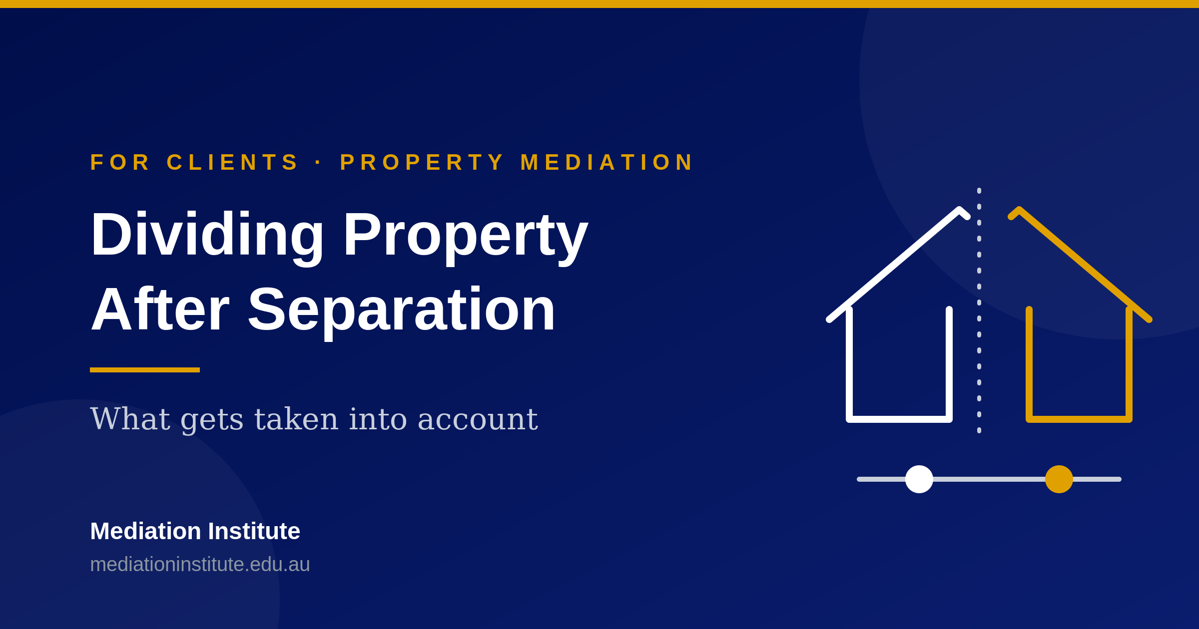 Dividing Property After Separation – What Gets Taken Into Account